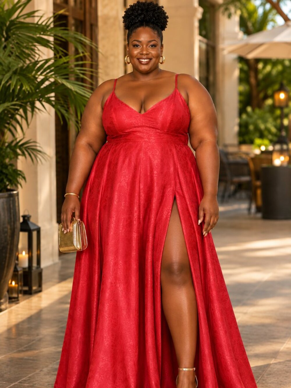 Robe de soirée longue rouge